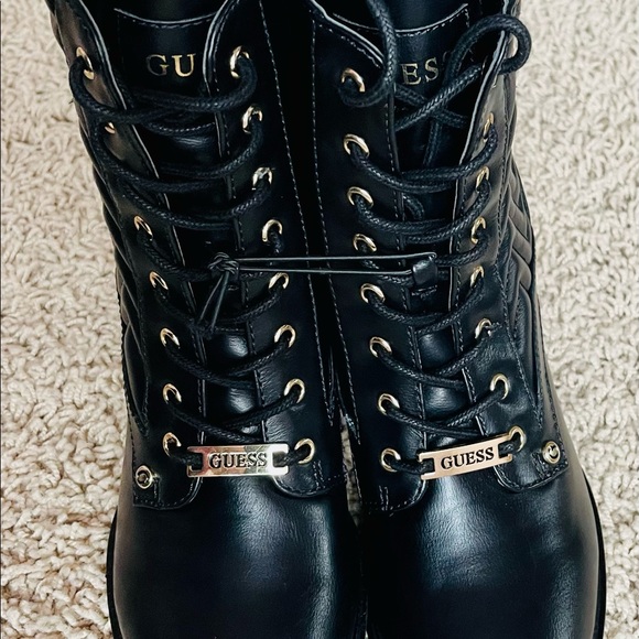 Guess Heeled Combat Boot women size 7.5 - Picture 2 of 6